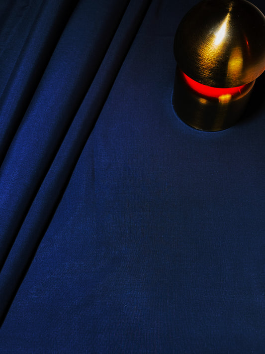 Classic Unstitched Men's Ethnic Shalwar Kameez - Navy Blue